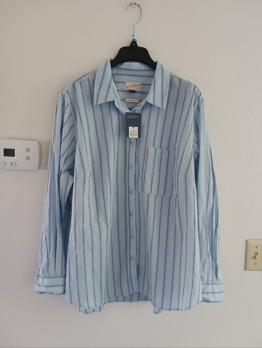 Women's Stripe Button-Down Cotton Shirt